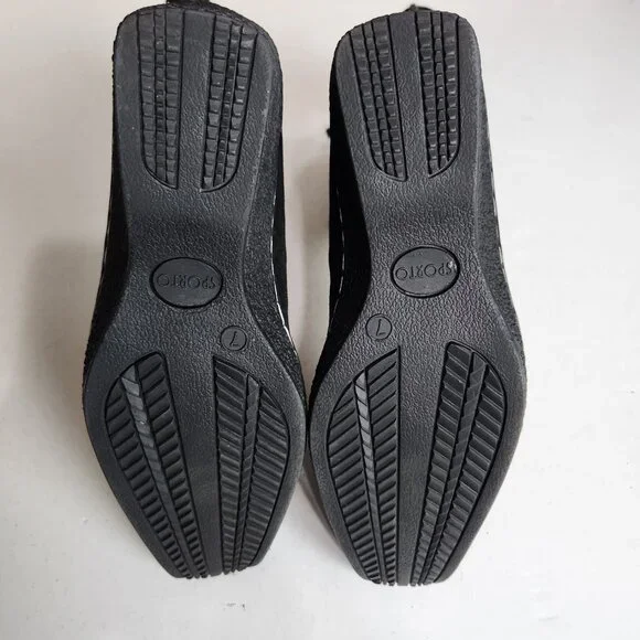 New Sporto Janet Insulated Microfiber Lined Black Suede Leather Boots Size 7M - Picture 10 of 10